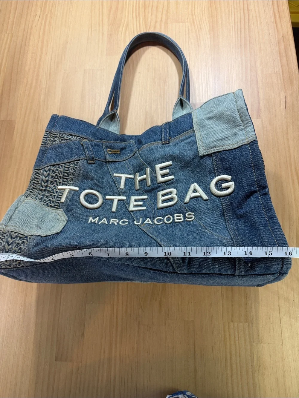 Marc Jacobs Patchwork Denim Tote Bag - Blue